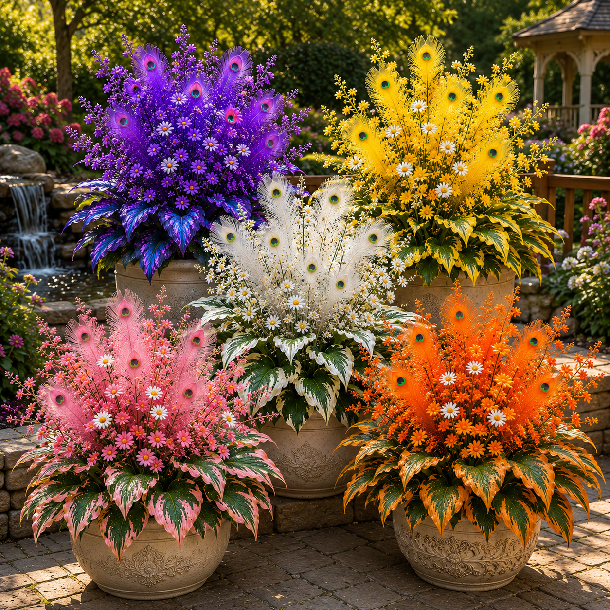 🏠🤗Peacock Flame Hosta Seeds💥 Stunning colors, illuminating any space -$AC