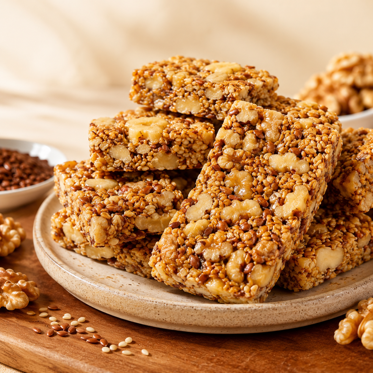😋Flaxseed Walnut Crisps- 🍃Helps bring your blood sugar back to a stable state.-$LA