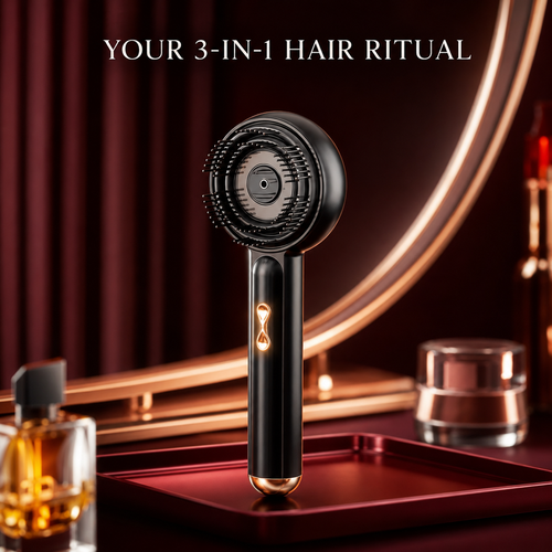 💧3-in-1 Electric Mist Hair Brush | Detangle, Hydrate & Massage-$LA