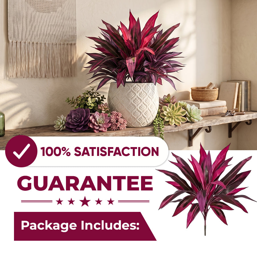 🔥Last Day 50% OFF🔥2Pcs Artificial Boston Fern & Dragon's Blood Tree Plants -$AC