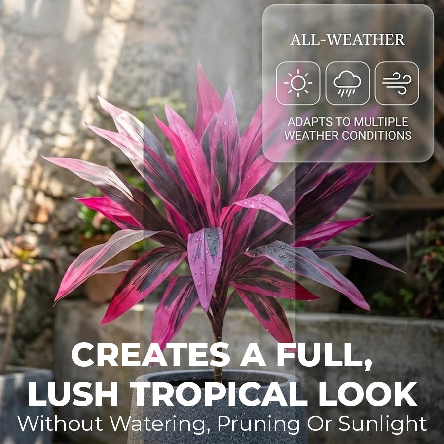 🔥Last Day 50% OFF🔥2Pcs Artificial Boston Fern & Dragon's Blood Tree Plants -$AC