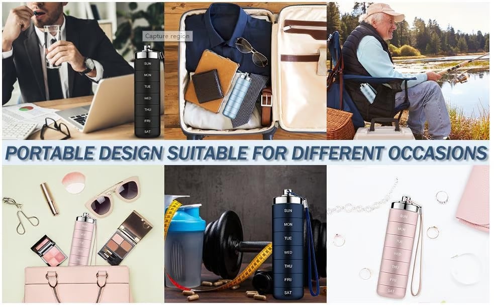 7-Day MetalTravel PillOrganizer-$LA
