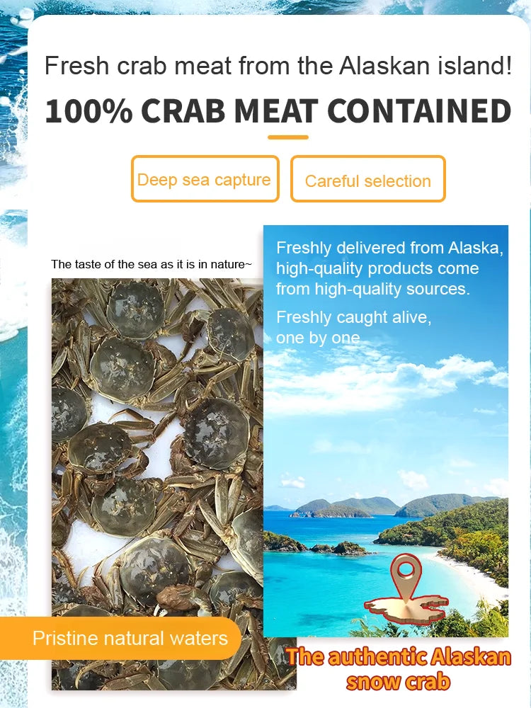 Alaskan Snow Crab Crisps – Ready-to-Eat High-Protein Seafood Snack-$LX