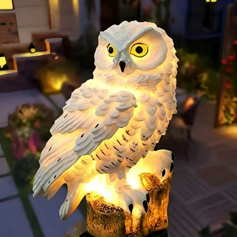 🔥Big Sale – 50% OFF🔥 Waterproof Solar Owl Light – LED Pathway Light for Lawn, Garden & Outdoor Decor-$LX