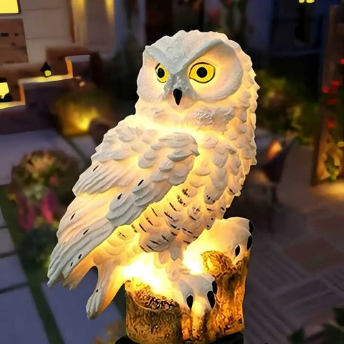 🔥Big Sale – 50% OFF🔥 Waterproof Solar Owl Light – LED Pathway Light for Lawn, Garden & Outdoor Decor-$LX