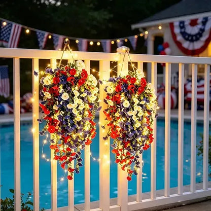 ✨Independence Day Hot Sale❤️🤍💙 🇺🇸 Red, White & Blue Flowers for America’s 250th – Perfect for Porch & Party 💐-CJ