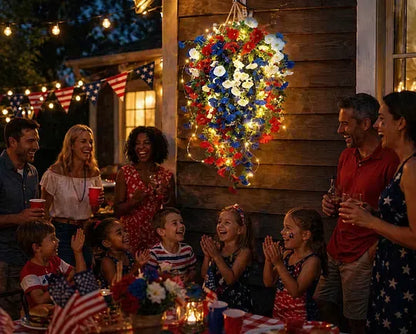 ✨Independence Day Hot Sale❤️🤍💙 🇺🇸 Red, White & Blue Flowers for America’s 250th – Perfect for Porch & Party 💐-CJ