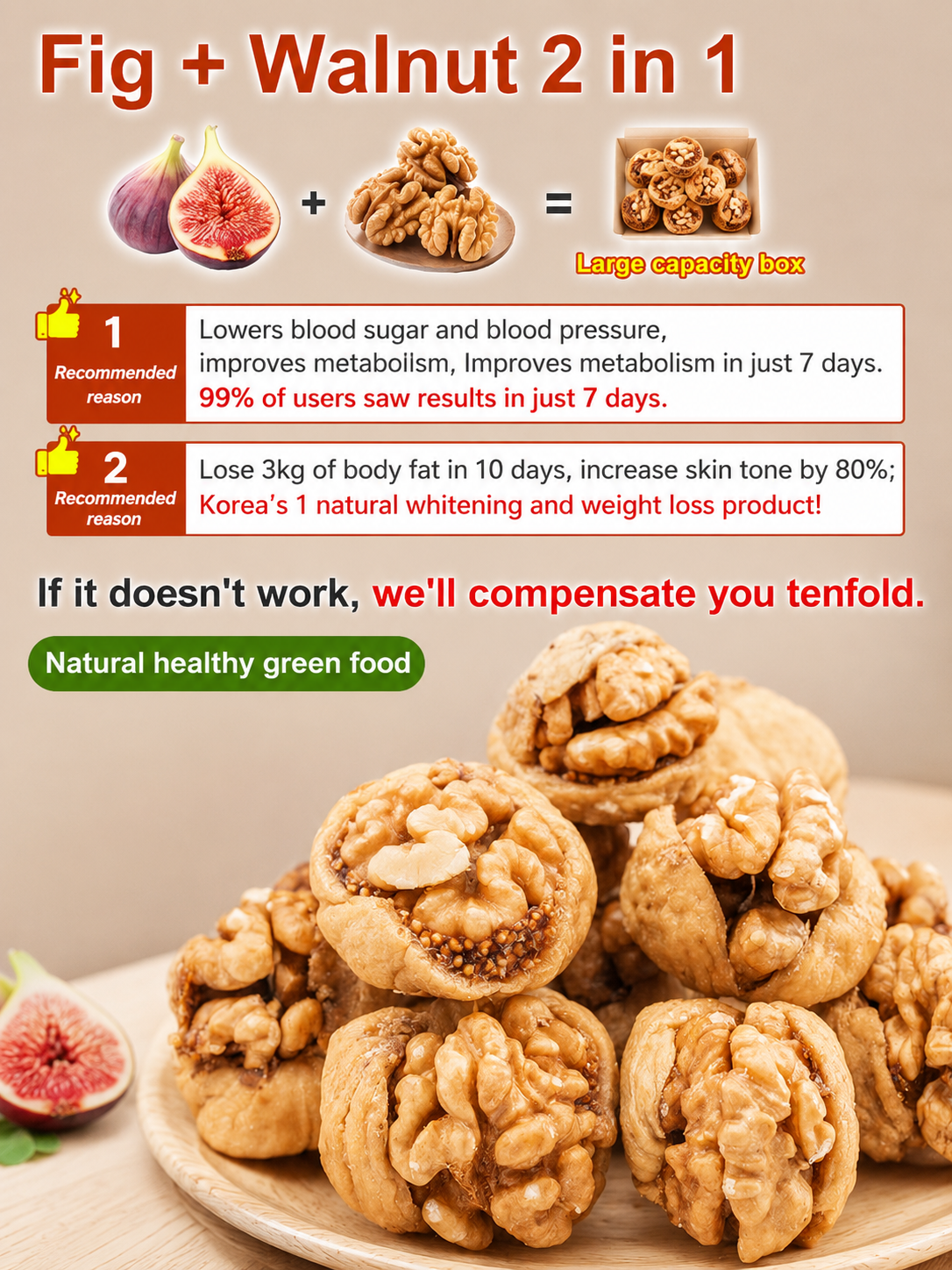 🌰 SUGAR-FREE FIG STUFFED WALNUTS -$LX