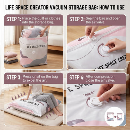 📦 Large-Capacity Vacuum Bags – No Pump Needed! 💨✨-WH