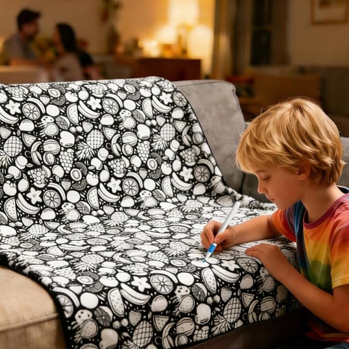 🧠The Attention Rebuilder-DIY Coloring Blanket-WH