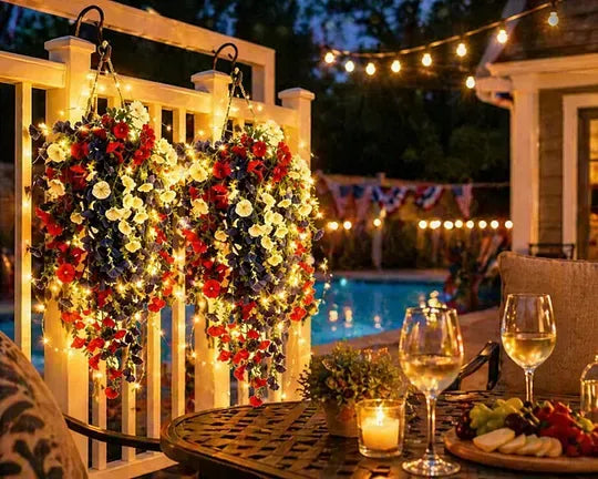 ✨Independence Day Hot Sale❤️🤍💙 🇺🇸 Red, White & Blue Flowers for America’s 250th – Perfect for Porch & Party 💐-CJ