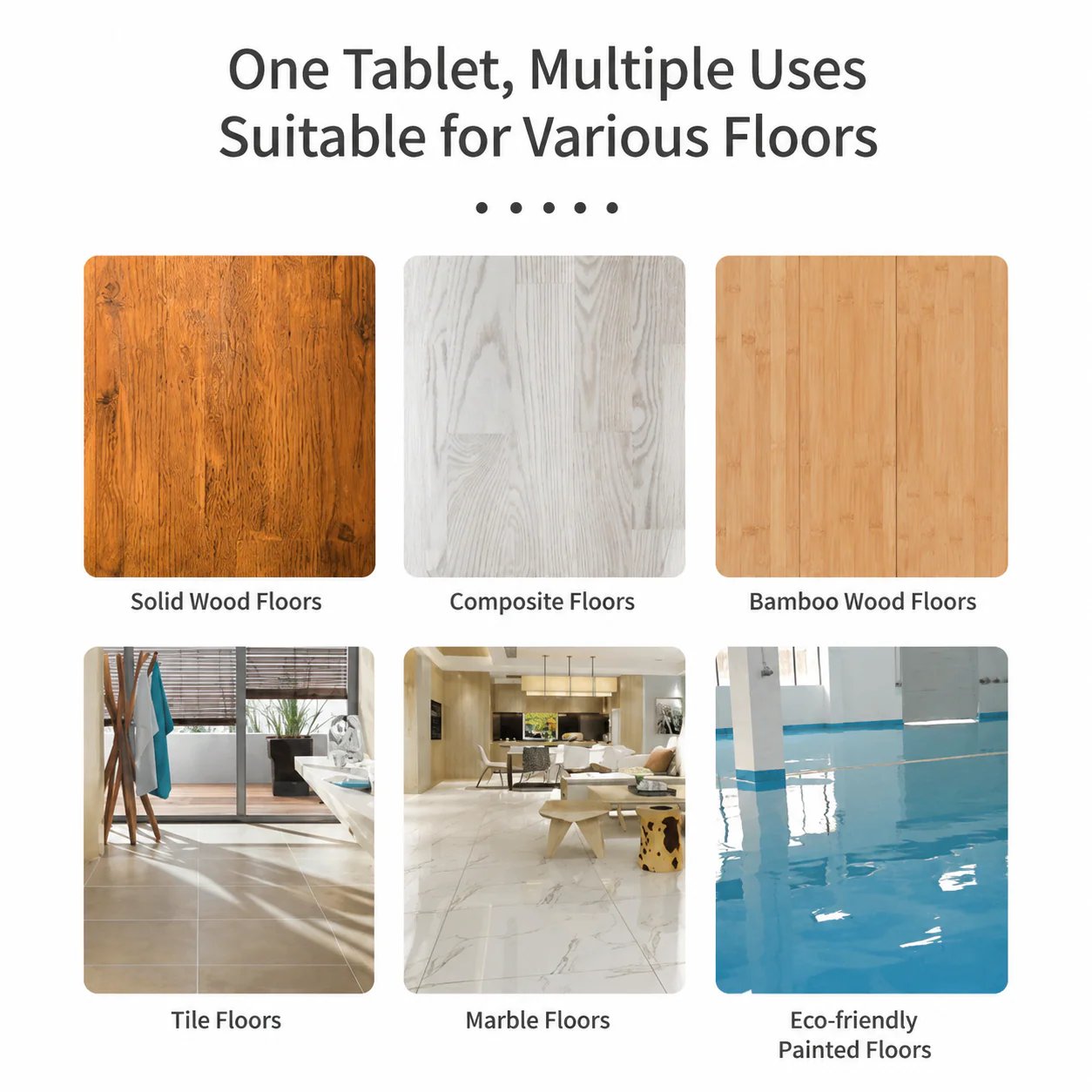 🧼✨100-Pieces Floor Cleaning Tablets Multi-Surface Antibacterial Cleaner -$LX