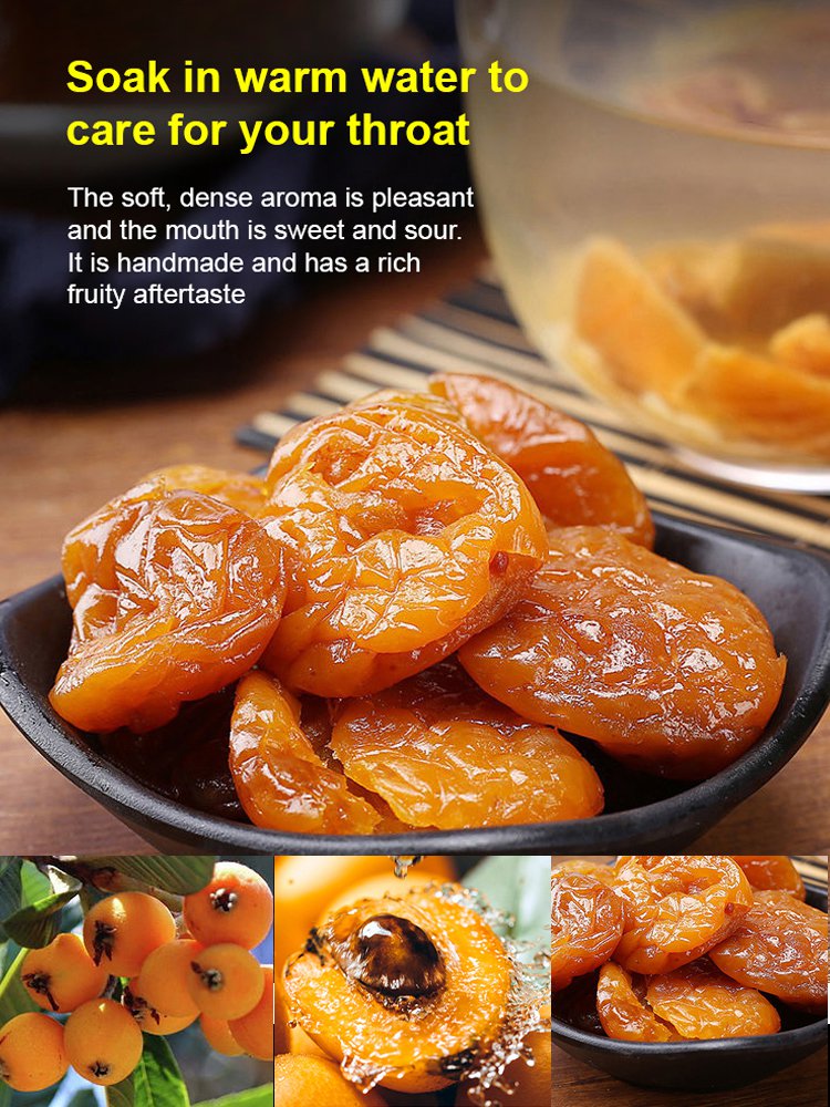 Bamboo Salt Dried Loquat | Naturally Sweet Fruit Snack for Balanced Living -$AC