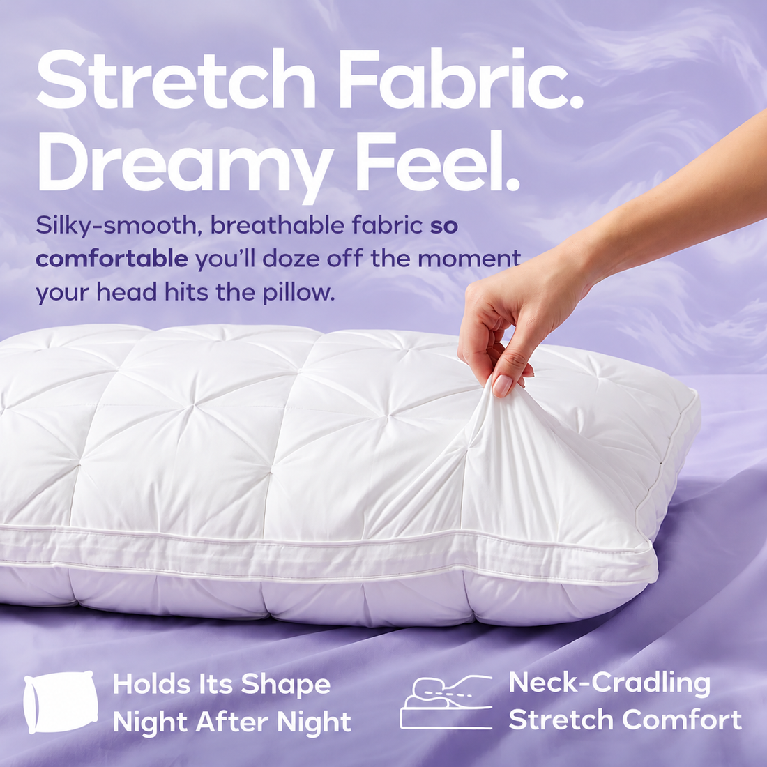 Gildedrust™ DreamPuff Pillow-WH