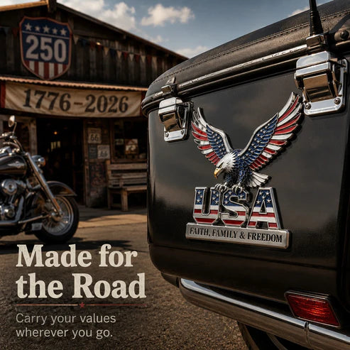 USA 250th Anniversary 49% OFF - ★USA Faith, Family & Freedom★ Metal Emblem-WH