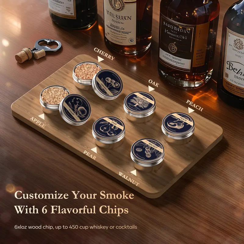 🥃 Father’s Day Electric Whiskey Smoker Kit | Rechargeable & No Butane Needed-$LA