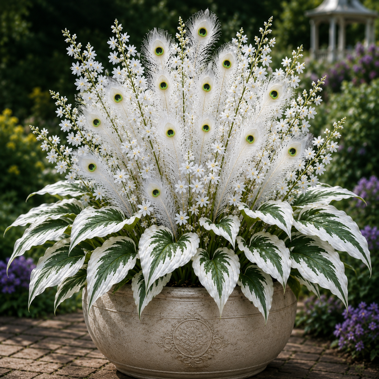 🏠🤗Peacock Flame Hosta Seeds💥 Stunning colors, illuminating any space -$AC