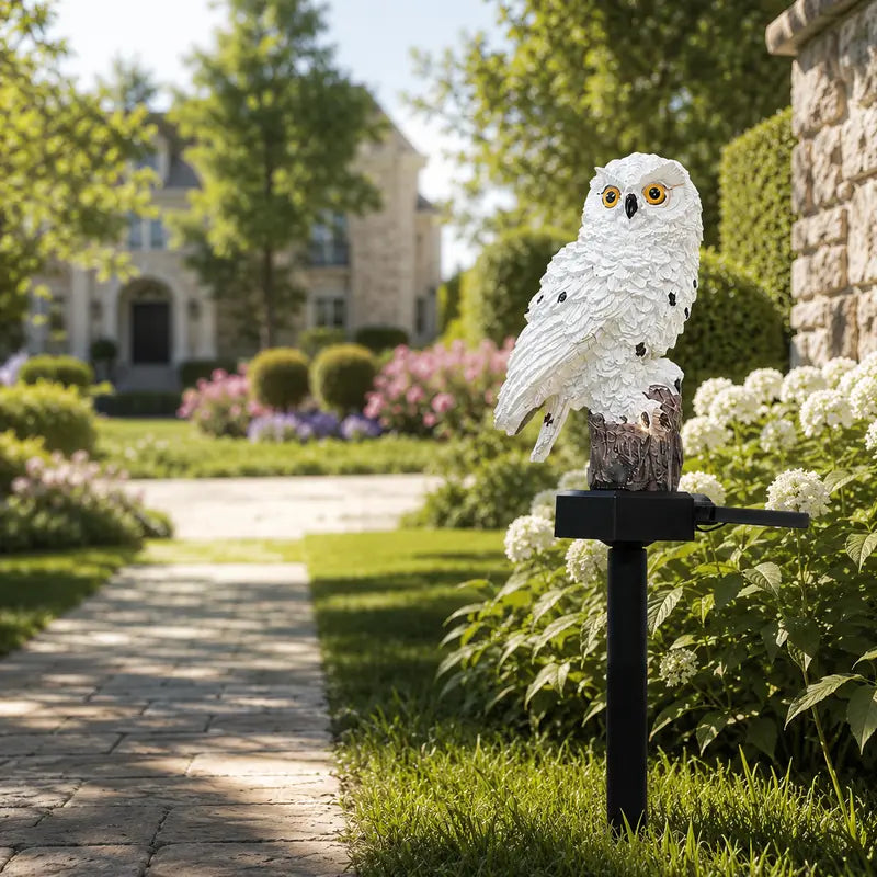 🔥Big Sale – 50% OFF🔥 Waterproof Solar Owl Light – LED Pathway Light for Lawn, Garden & Outdoor Decor-$LX