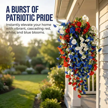 ✨Independence Day Hot Sale❤️🤍💙 🇺🇸 Red, White & Blue Flowers for America’s 250th – Perfect for Porch & Party 💐-CJ