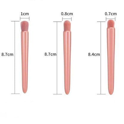 Easy-taken Travel Makeup Brush Set. COSHINE 5pcs Mini Complete Function Cosmetic Brushes Kit (5pcs with holder)