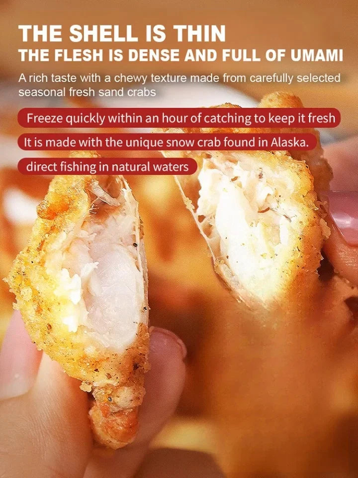 Alaskan Snow Crab Crisps – Ready-to-Eat High-Protein Seafood Snack-$LX