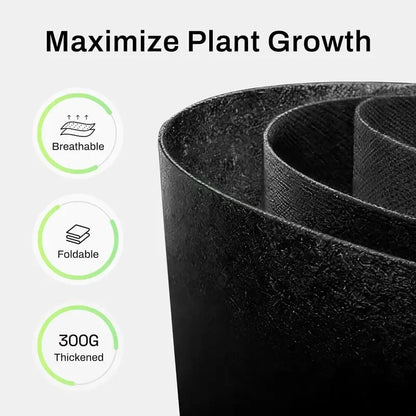 🌱 5-Pack 5 Gallon Grow Bags – Heavy Duty Aeration Fabric Pots with Handles for Vegetables, Flowers & Fruits 🪴-$AC