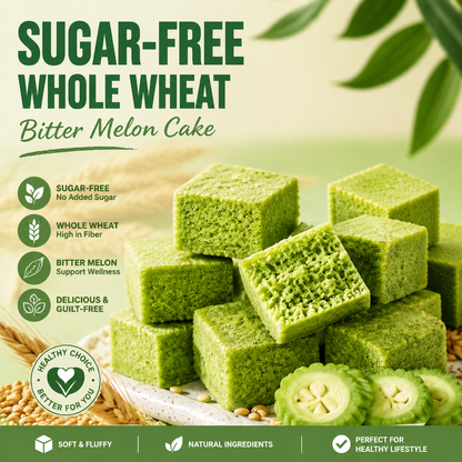 🥒✨ Whole Grain Bitter Gourd Immortal Leaf Cube | Natural Detox Snack, Balances Blood Glucose, Improves Gut Metabolism for Gentle Weight Management -$LX