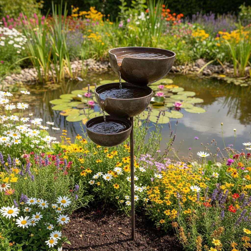 🔥Hot Sale🔥Bring Life Back To Your Garden – Rain Catcher Bird Bath 🌿🐦 -$AC