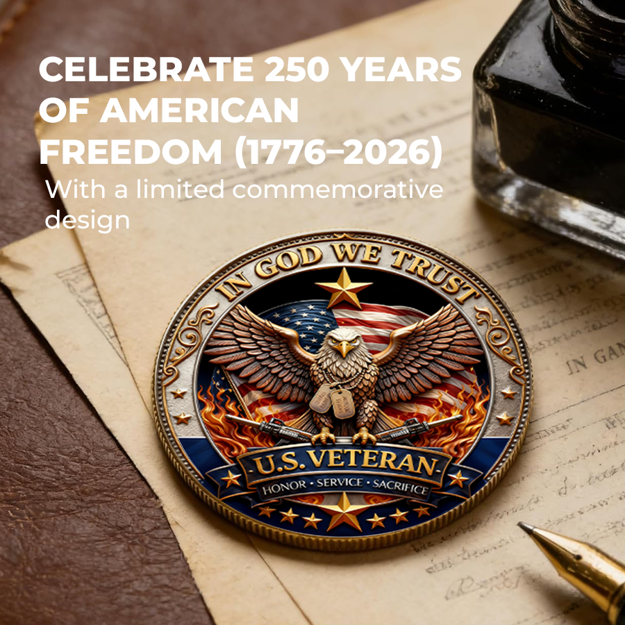 🔥Last Day 50% OFF🔥 250 Years of Freedom Veteran Tribute Coin-$LA