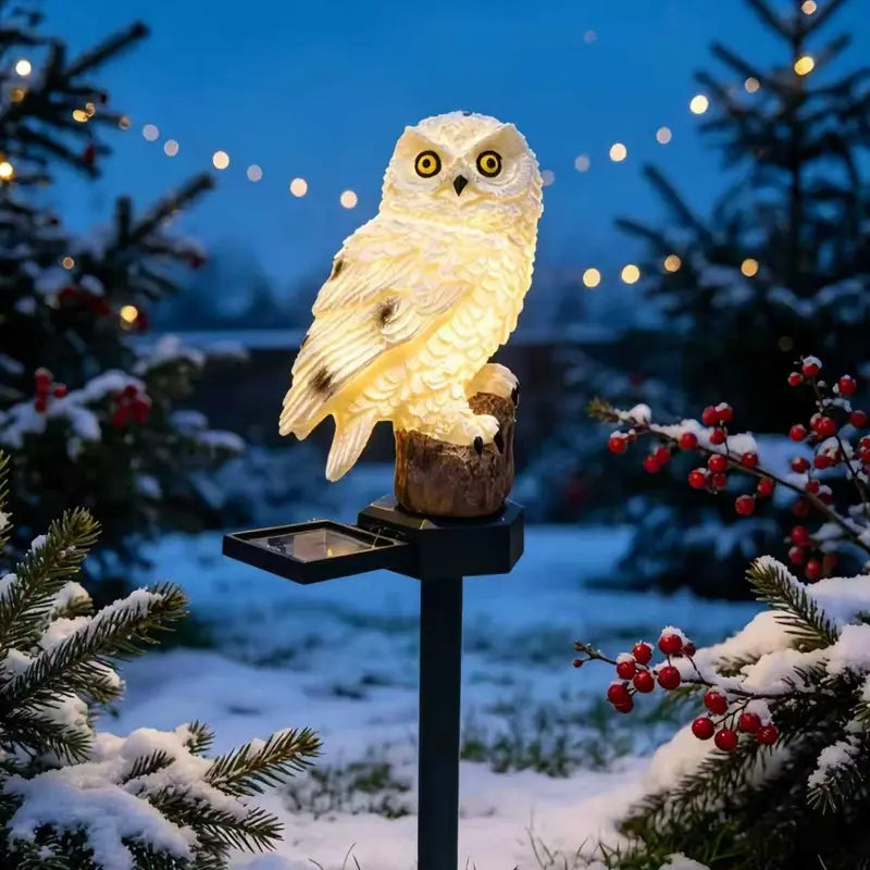 🔥Big Sale – 50% OFF🔥 Waterproof Solar Owl Light – LED Pathway Light for Lawn, Garden & Outdoor Decor-$LX