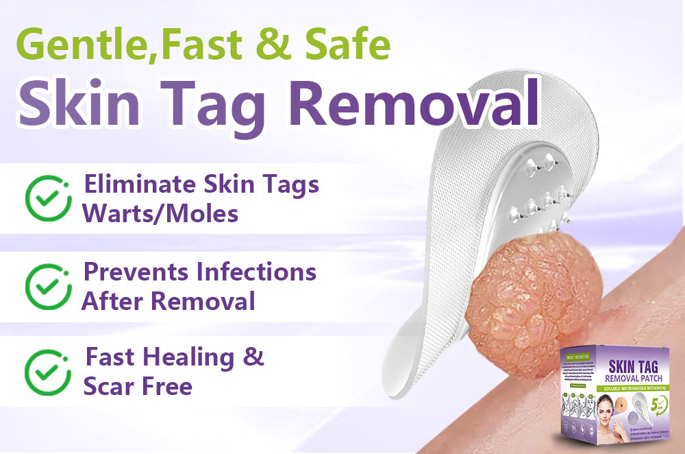 SOLUBLE MICRONEEDLE BOTANICAL SKIN TAG REMOVAL PATCH-$LA