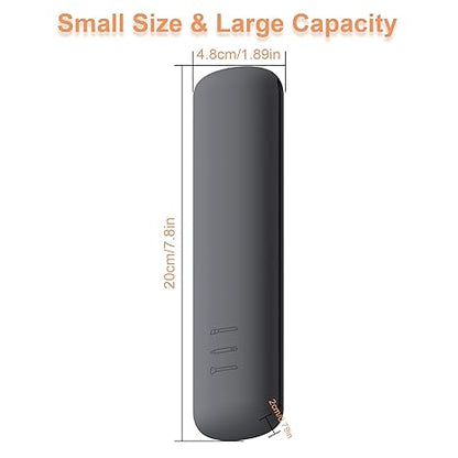 Large Travel Makeup Brush Holder with 4Pcs Makeup Brushes