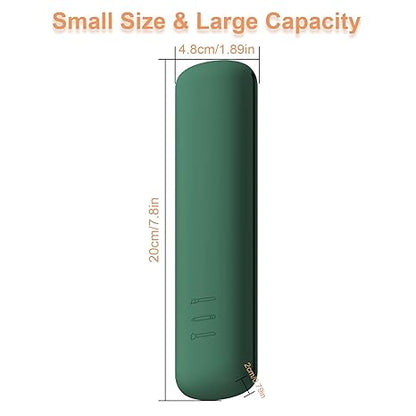 Large Travel Makeup Brush Holder with 4Pcs Makeup Brushes