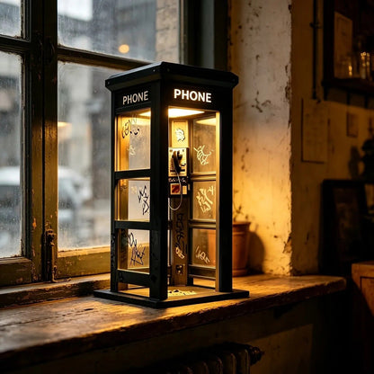 ✨Vintage Phone Booth Ambient Lamp- 🎁Light up Every Cozy Corner💛-$AC