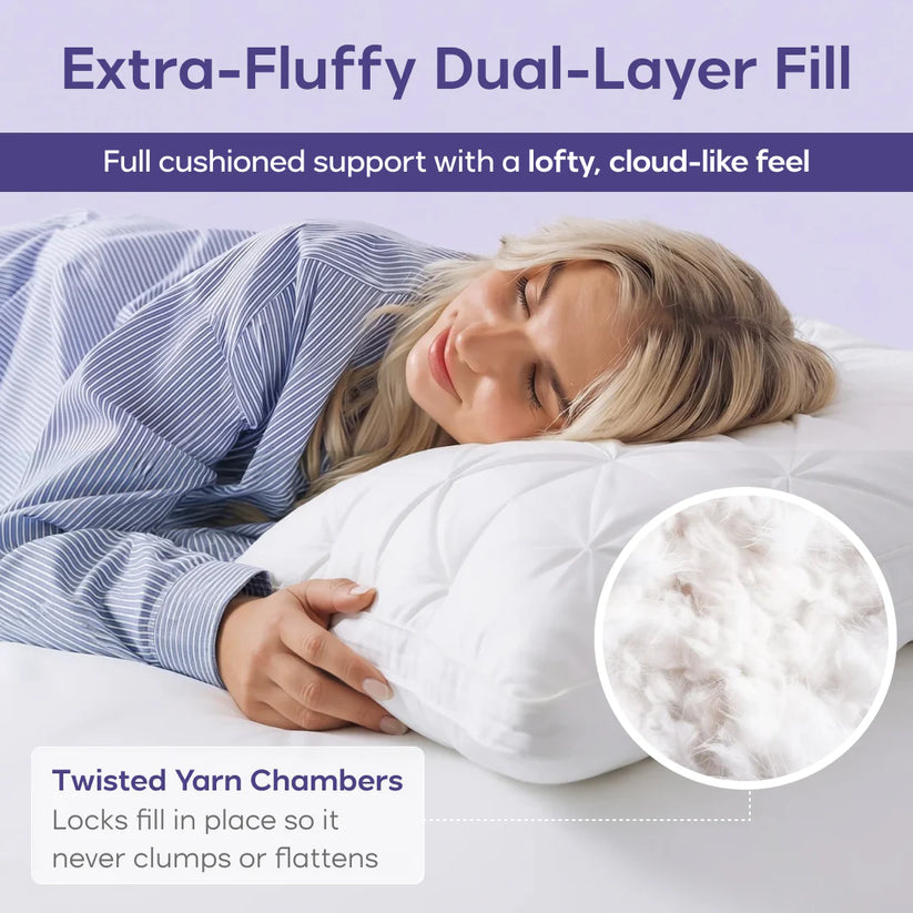 Gildedrust™ DreamPuff Pillow-WH