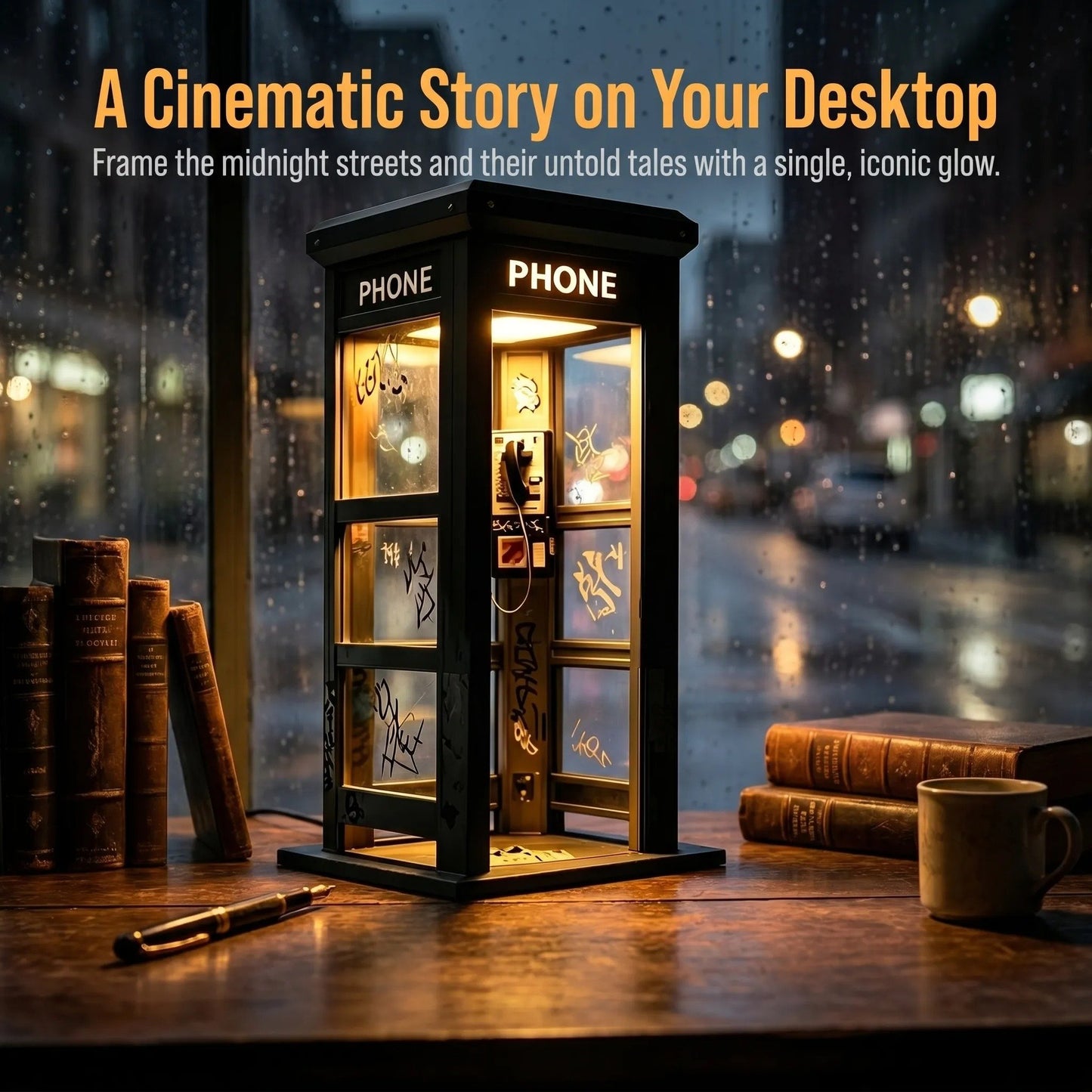 ✨Vintage Phone Booth Ambient Lamp- 🎁Light up Every Cozy Corner💛-$AC