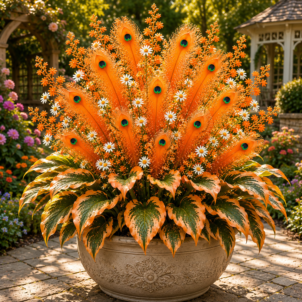 🏠🤗Peacock Flame Hosta Seeds💥 Stunning colors, illuminating any space -$AC