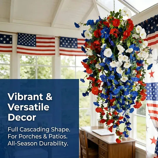 ✨Independence Day Hot Sale❤️🤍💙 🇺🇸 Red, White & Blue Flowers for America’s 250th – Perfect for Porch & Party 💐-CJ