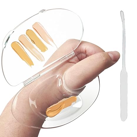 Makeup Mixing Palette Can Store Liquid Foundation. Hold Acrylic Palette. Art Nail Palette. Pigment Transparent Makeup Palette For Foundation Make-up