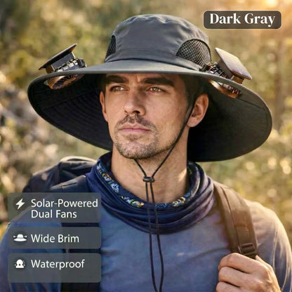🔥HOT SALE NOW 49% OFF🔥Solar Cooling Sun Hat – Portable Fan Cap  -WH
