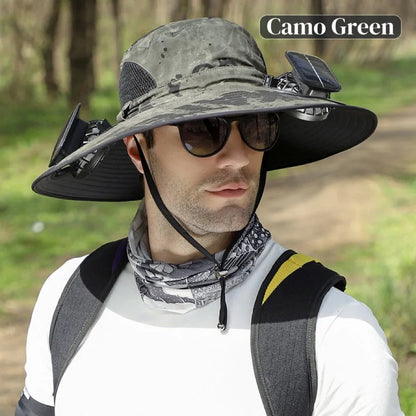 🔥HOT SALE NOW 49% OFF🔥Solar Cooling Sun Hat – Portable Fan Cap  -WH