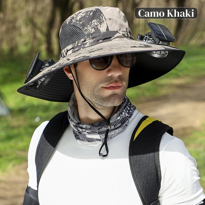 🔥HOT SALE NOW 49% OFF🔥Solar Cooling Sun Hat – Portable Fan Cap  -WH