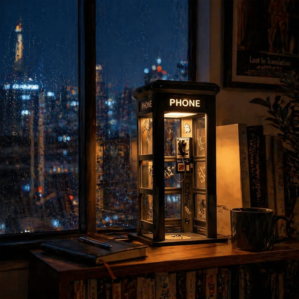 ✨Vintage Phone Booth Ambient Lamp- 🎁Light up Every Cozy Corner💛-$AC