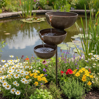 🔥Hot Sale🔥Bring Life Back To Your Garden – Rain Catcher Bird Bath 🌿🐦 -$AC