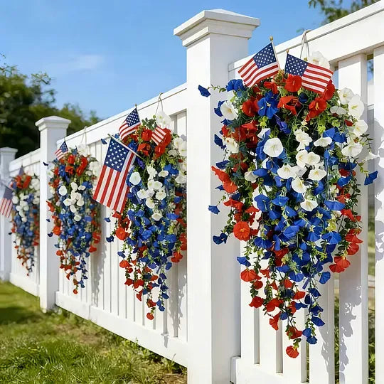 ✨Independence Day Hot Sale❤️🤍💙 🇺🇸 Red, White & Blue Flowers for America’s 250th – Perfect for Porch & Party 💐-CJ