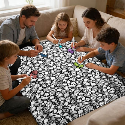 🧠The Attention Rebuilder-DIY Coloring Blanket-WH
