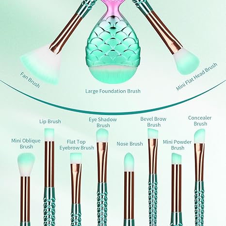 Makeup Brush Set 11Pcs Eye Makeup Brushes. Eyeshadow Concealer Eyeliner Brow Blending Brush Tool