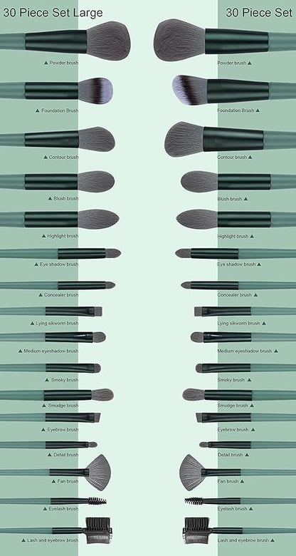 Makeup Brushes 22 Pcs Makeup Kit.Foundation Brush Eyeshadow Brush Make up Brushes Set (Green. 22 Piece Set Large)