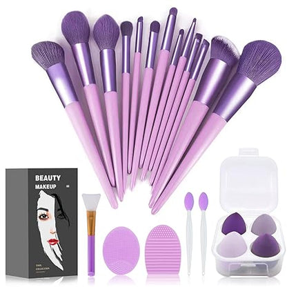 Makeup Brushes 22 Pcs Makeup Kit.Foundation Brush Eyeshadow Brush Make up Brushes Set (Green. 22 Piece Set Large)