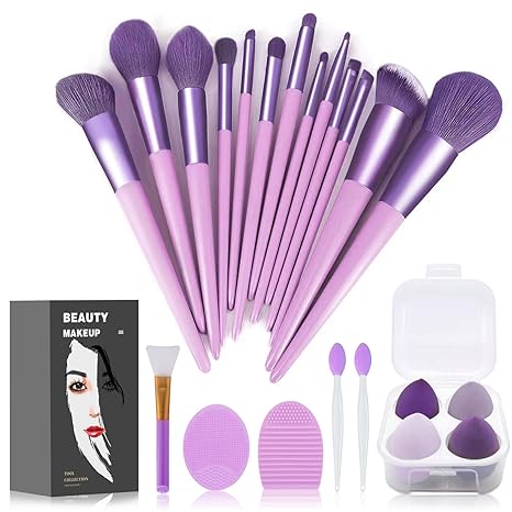 Makeup Brushes 22 Pcs Makeup Kit.Foundation Brush Eyeshadow Brush Make up Brushes Set (Green. 22 Piece Set Large)